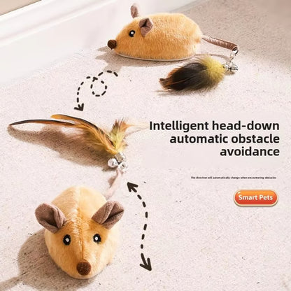 WhiskerChase Auto-Mouse Toy – Interactive Sensing Electronic Mouse for Cats & Pets