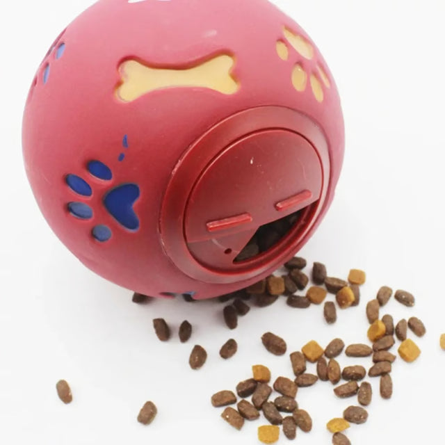 Interactive Dog Treat Dispensing Chew Ball – Durable Rubber Pet Toy