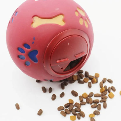 Interactive Dog Treat Dispensing Chew Ball – Durable Rubber Pet Toy