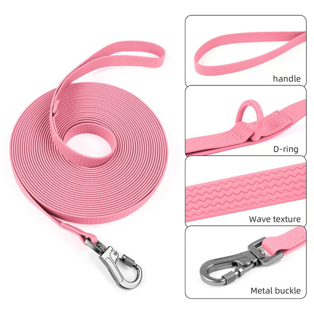 Waterproof PVC Dog Training Leash for Medium and Large Dogs
