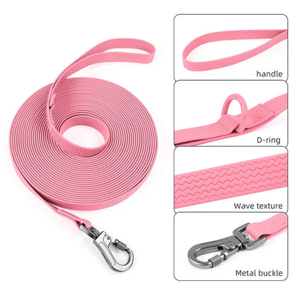 Waterproof PVC Dog Training Leash for Medium and Large Dogs