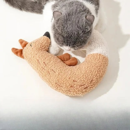 Interactive Plush Squeak and Chew Pet Toy