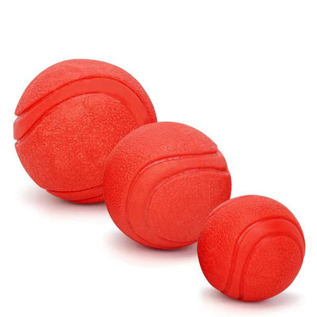 Indestructible Rubber Dog Toy Ball for Small and Medium Dogs - Bite-Resistant Interactive Training Game