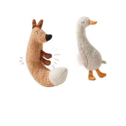 Interactive Plush Squeak and Chew Pet Toy
