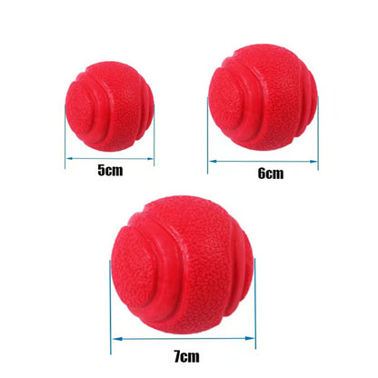 Indestructible Rubber Dog Toy Ball for Small and Medium Dogs - Bite-Resistant Interactive Training Game
