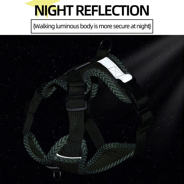 Breathable Reflective Dog Harness with Leash Set