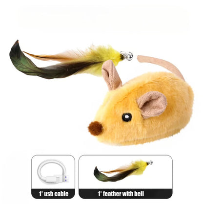 WhiskerChase Auto-Mouse Toy – Interactive Sensing Electronic Mouse for Cats & Pets