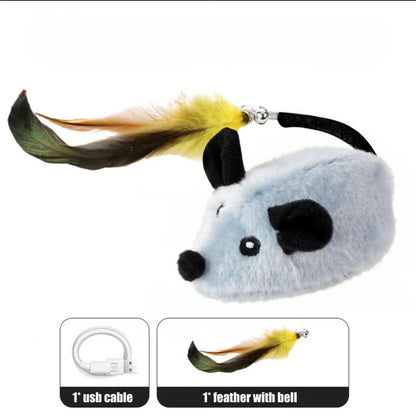 WhiskerChase Auto-Mouse Toy – Interactive Sensing Electronic Mouse for Cats & Pets