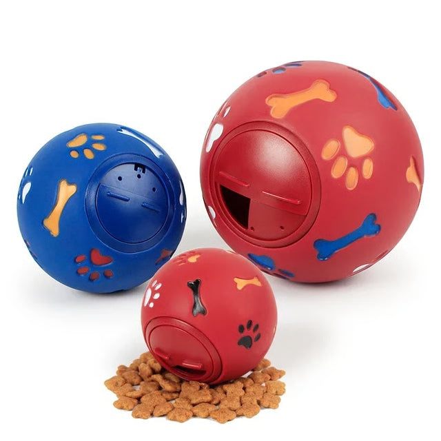 Interactive Dog Treat Dispensing Chew Ball – Durable Rubber Pet Toy