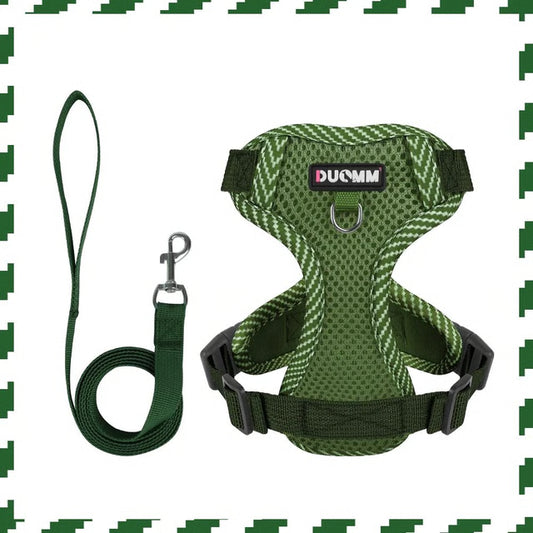 Breathable Reflective Dog Harness with Leash Set