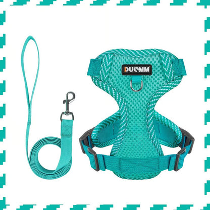 Breathable Reflective Dog Harness with Leash Set