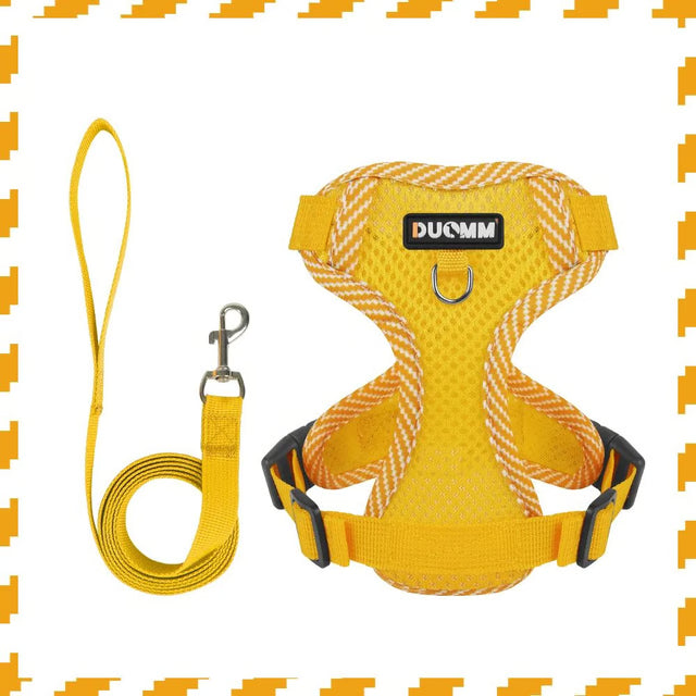 Breathable Reflective Dog Harness with Leash Set