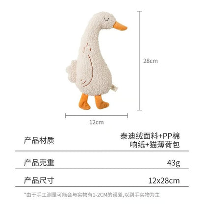 Interactive Plush Squeak and Chew Pet Toy